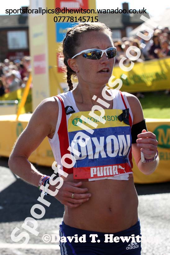 Alyson Dixon 4th in the womens Morrisons Great North Run. Photo: David T. Hewitson/Sports for All Pics